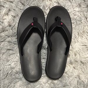 Black Flip Flops